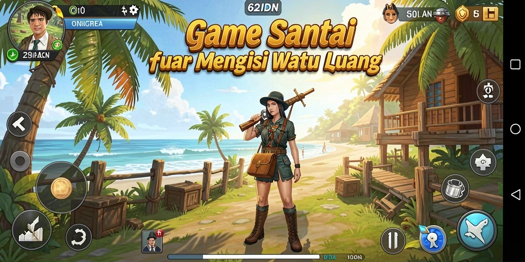 Screenshot menampilkan gameplay menarik dan seru dari 62IDN.