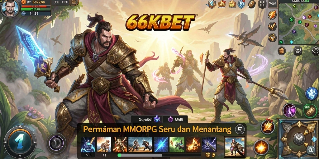 Tampilan gameplay seru di dunia fantasi 66KBET.