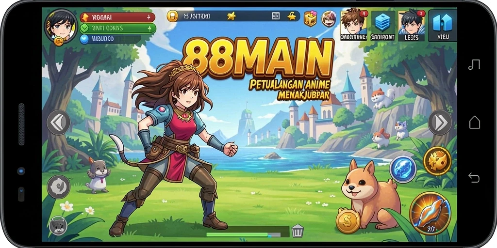 Tampilan dinamis dari aksi pertempuran dalam 88MAIN.