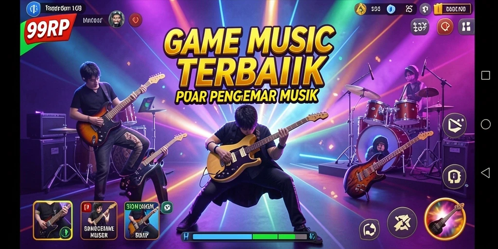 Gameplay menarik dari 99RP yang penuh dengan musik dan keseruan.