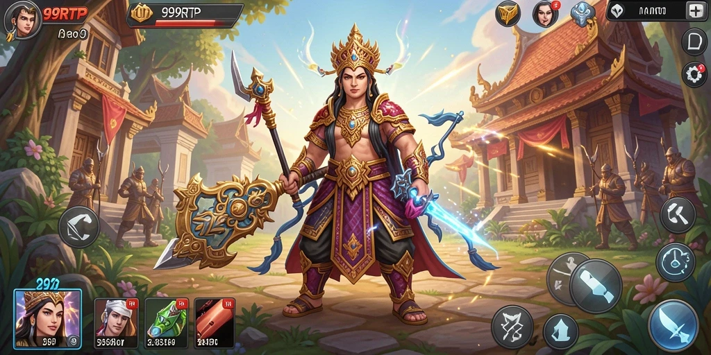 Screenshot 99RTP menampilkan gameplay seru Tower Defense.