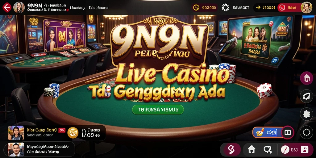 Screenshot gameplay Live Casino yang menarik dan interaktif.