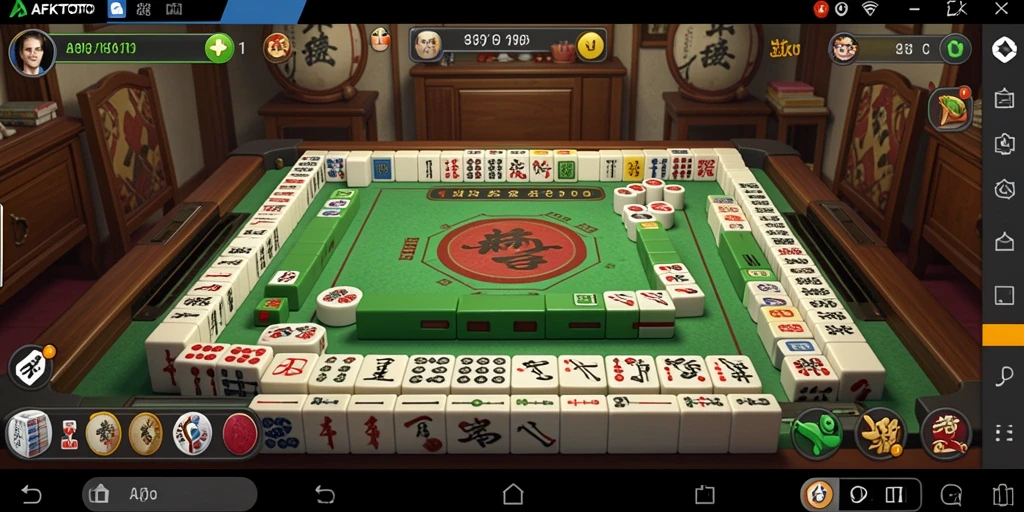 Screenshot AFKTOTO menampilkan gameplay Mahjong yang menarik dan penuh tantangan.