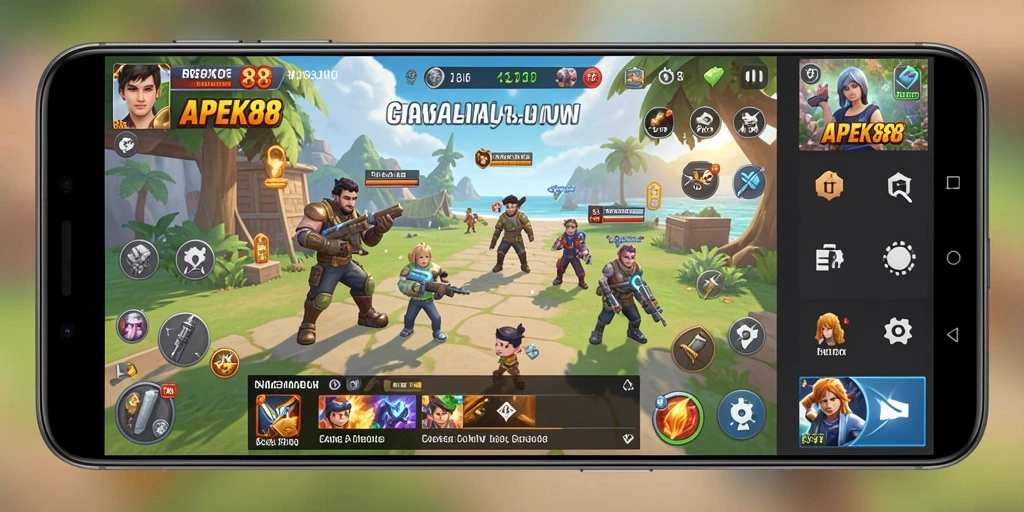 Tampilan gameplay menarik dari APEK88 yang menampilkan berbagai level seru.