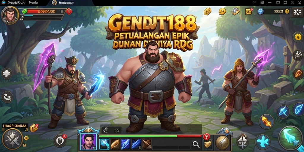 Tampilan menakjubkan dari gameplay RPG GENDUT188 yang mengasyikkan.