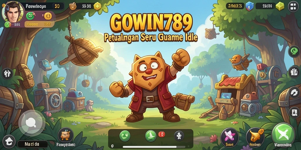 Tampilan gameplay <strong>GOWIN789</strong> yang menarik dengan karakter beraksi.