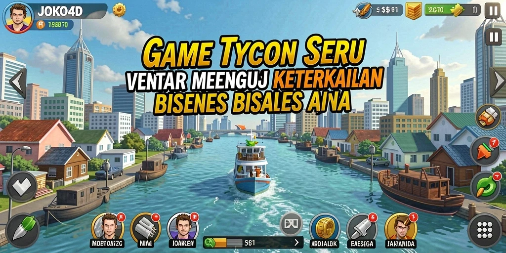 Tampilan menarik dari gameplay JOKO4D yang menguji keterampilan bisnis.