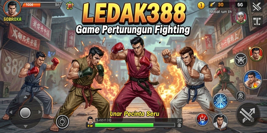 Screenshot LEDAK388 menampilkan aksi pertarungan yang mendebarkan dan grafis yang luar biasa.