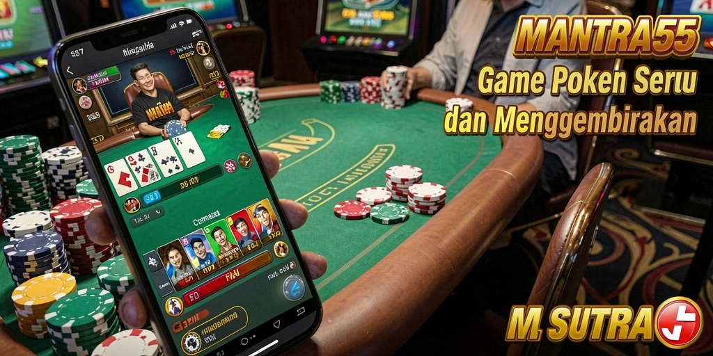 Tampilan menarik dari gameplay Poker di MANTRA55.