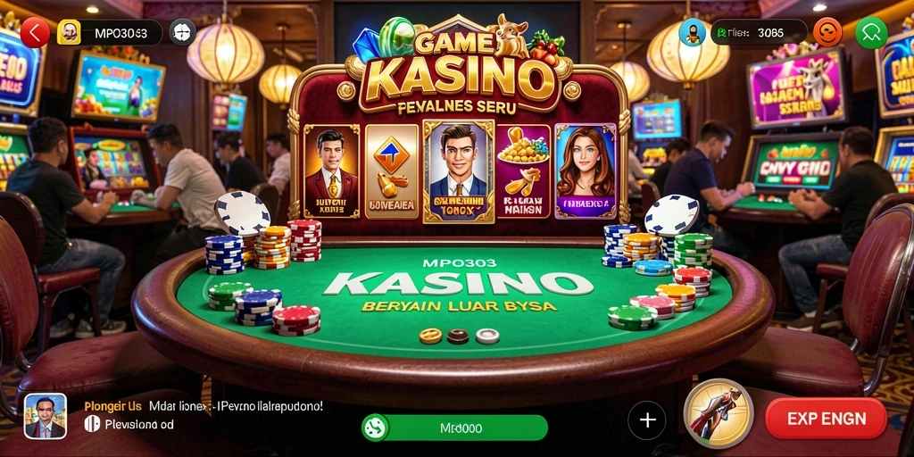Screenshot utama MPO303 menampilkan gameplay Kasino yang menyenangkan.