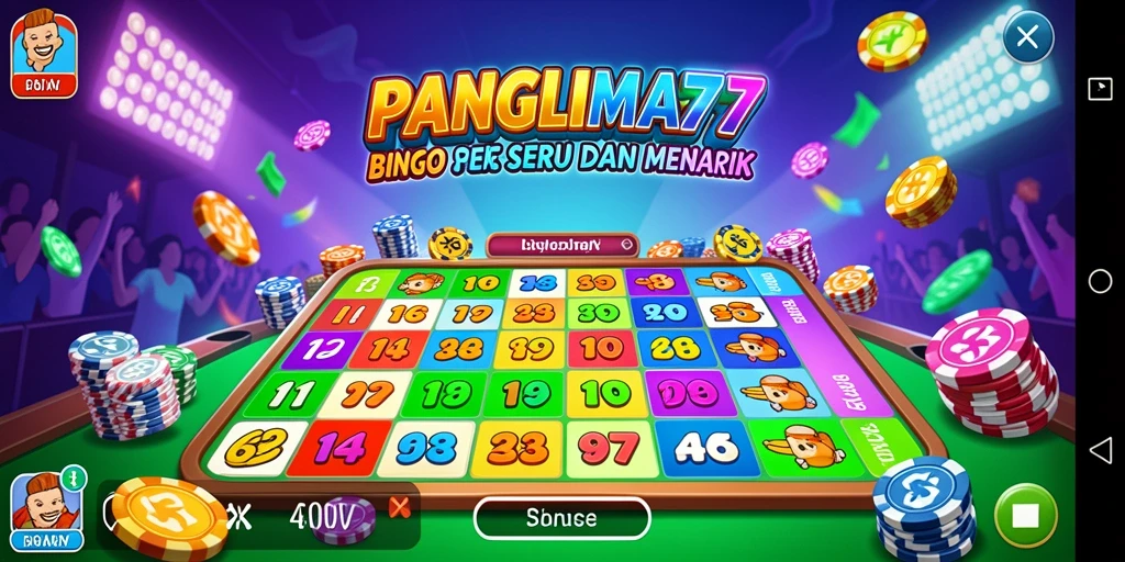 Tampilan gameplay Bingo yang menarik dan seru di PANGLIMA77.
