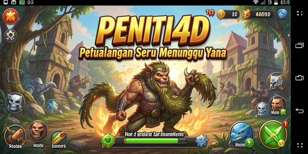Screenshot menampilkan gameplay seru dari PENITI4D saat menjelajahi dunia petualangan.
