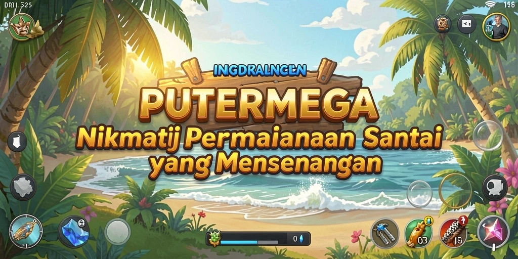 Tampilan menarik dari gameplay PUTERMEGA yang seru dan santai.