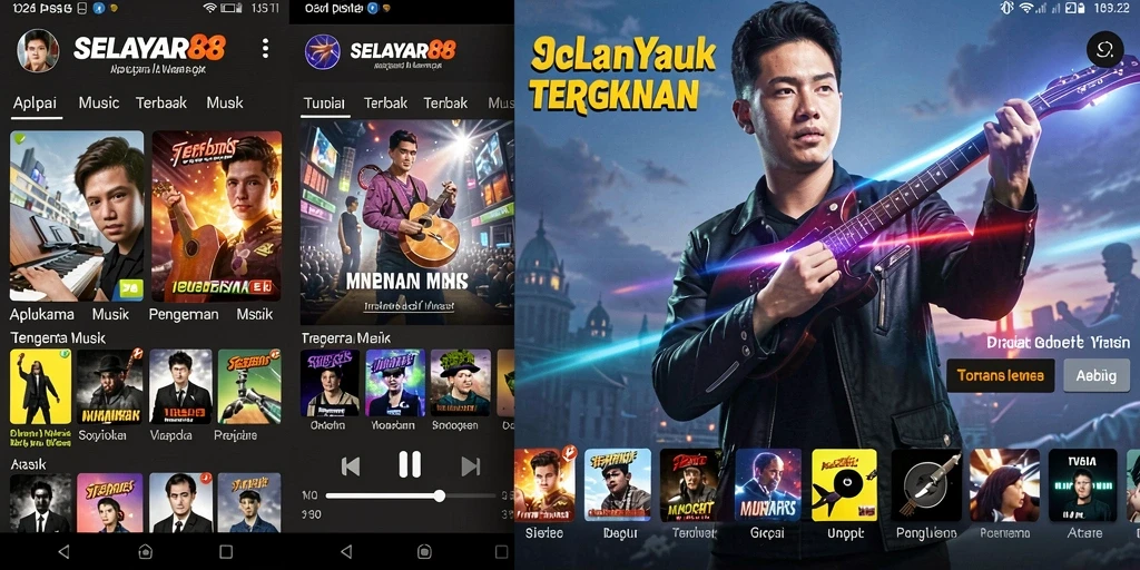 Tampilan antarmuka SELAYAR88 yang menarik saat memainkan musik.