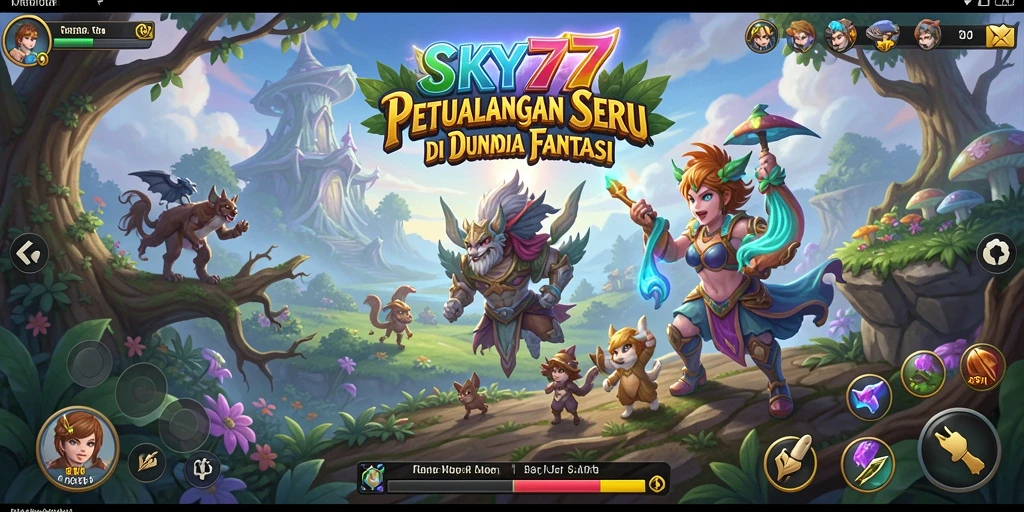 Tampilan gameplay SKY77 yang menakjubkan dan penuh aksi.