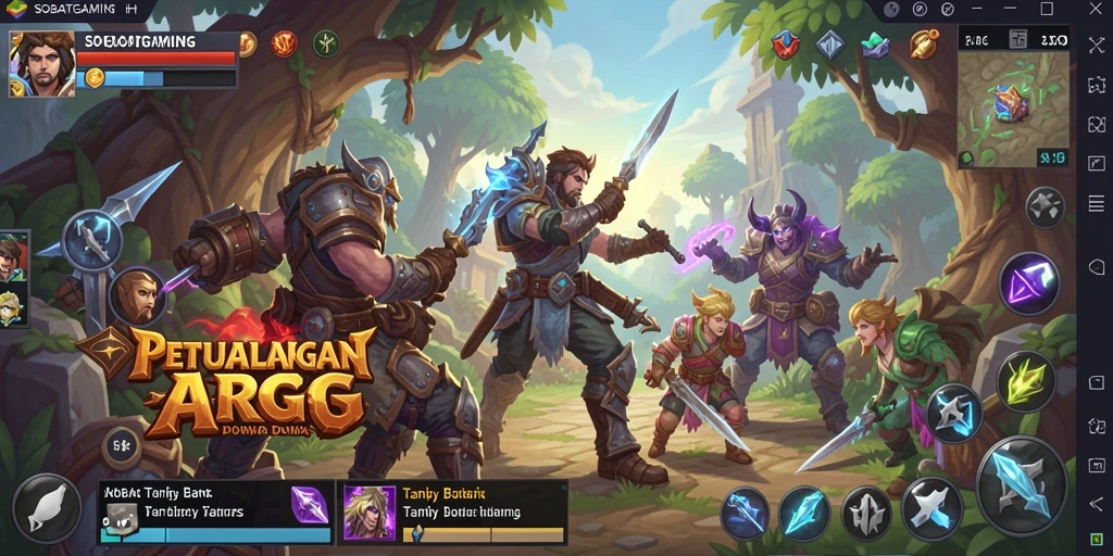 Tampilan gameplay seru dalam SOBATGAMING yang memukau.