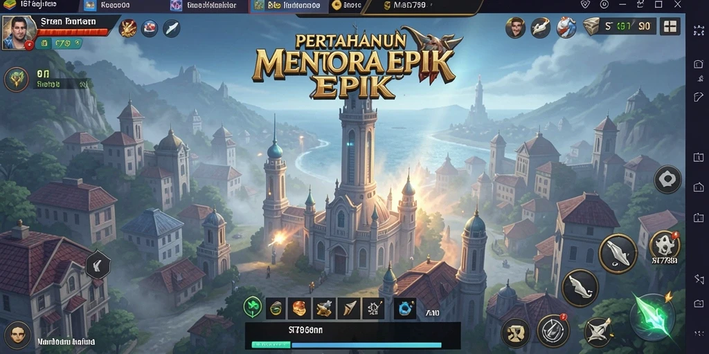Menampilkan aksi intens pertahanan menara dalam ST789.