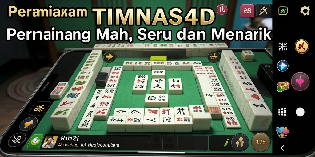 Tampilan gameplay Mahjong yang menarik dari TIMNAS4D.