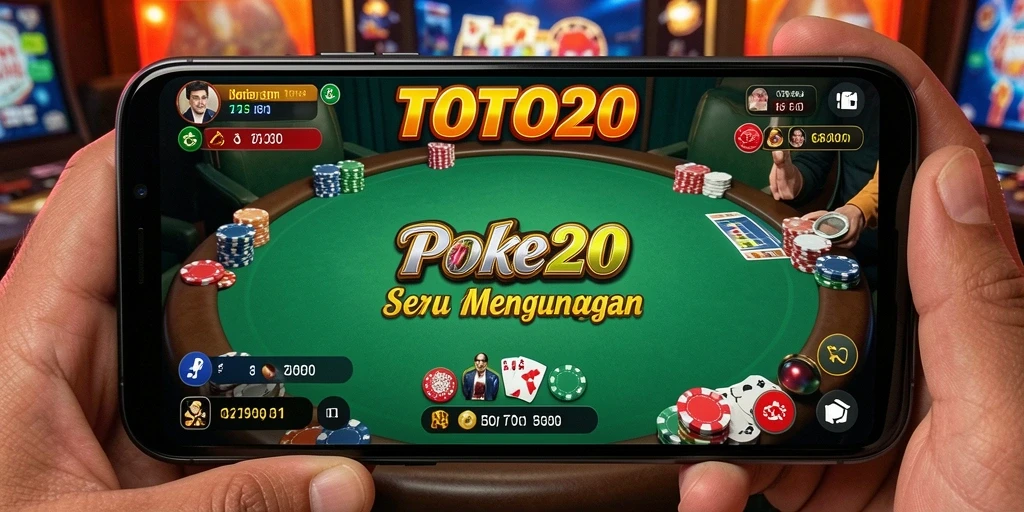 Tampilan gameplay Poker yang seru dan interaktif di TOTO20.