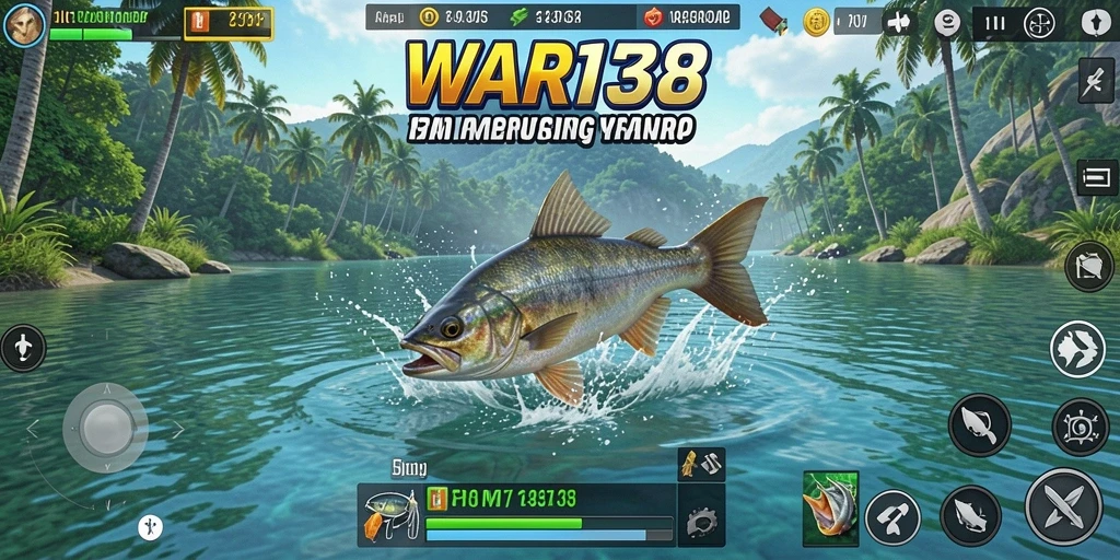 Tampilan menarik dari gameplay memancing di WAR138.